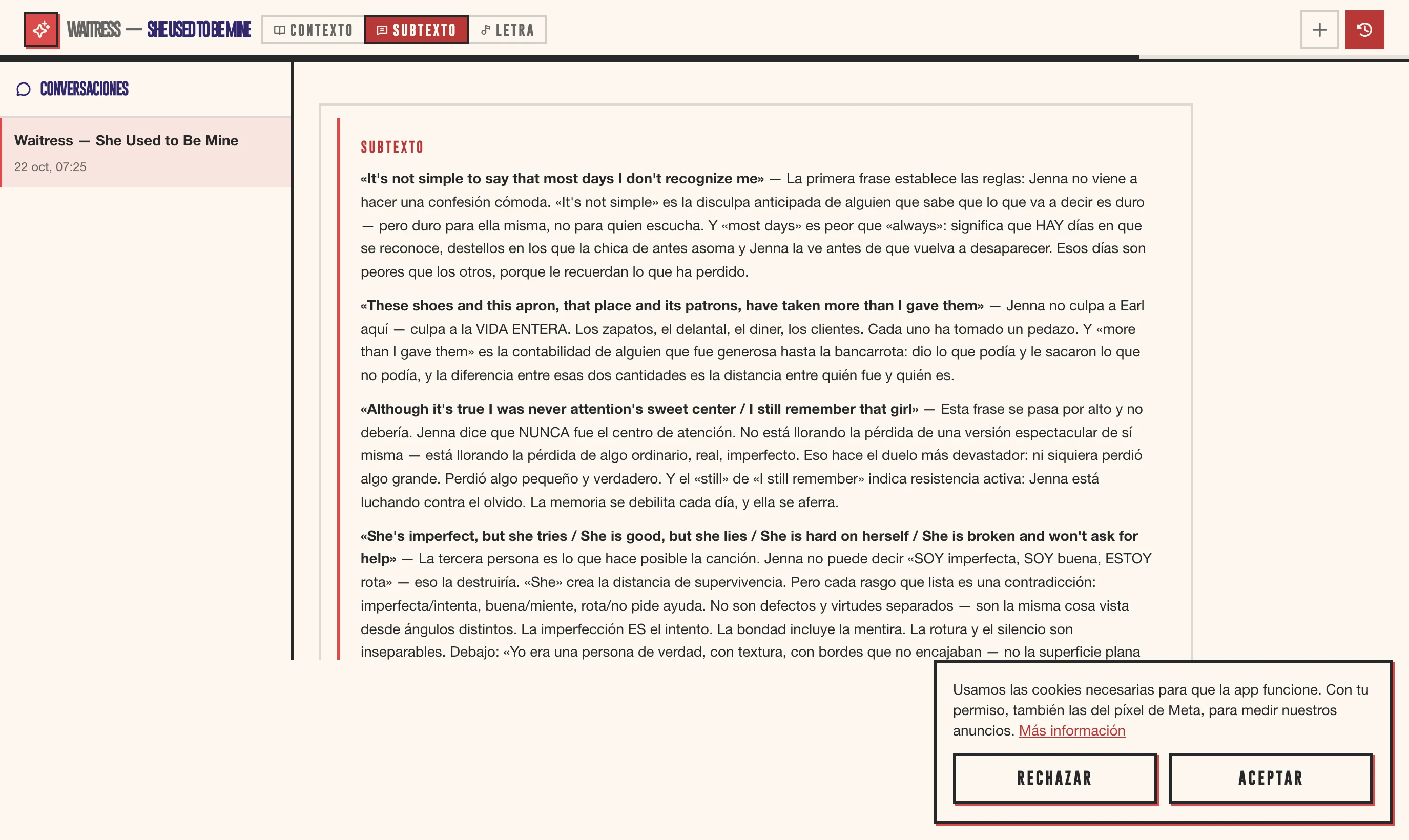 El análisis de una canción en CITEM: letra, contexto y subtexto del personaje